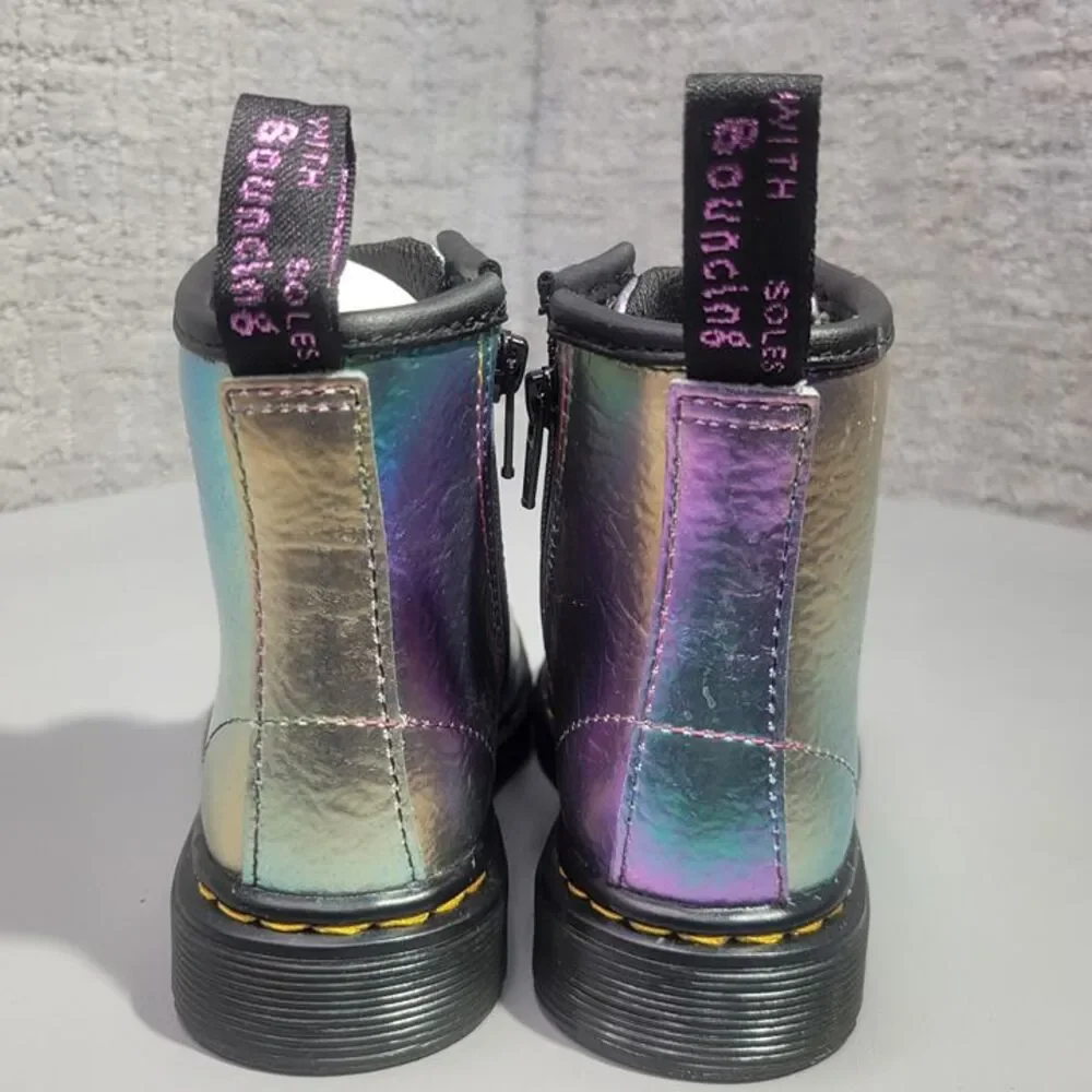 Dr Martens 1460 T Multicolor Leather Combat Boots Toddler Size US 7 EU 23